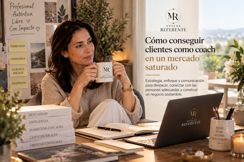 Descubre cómo conseguir clientes como coach mediante especialización, ética, método, evidencia, contenidos y activos de autoridad. Intención principal: cómo conseguir clientes como coach.