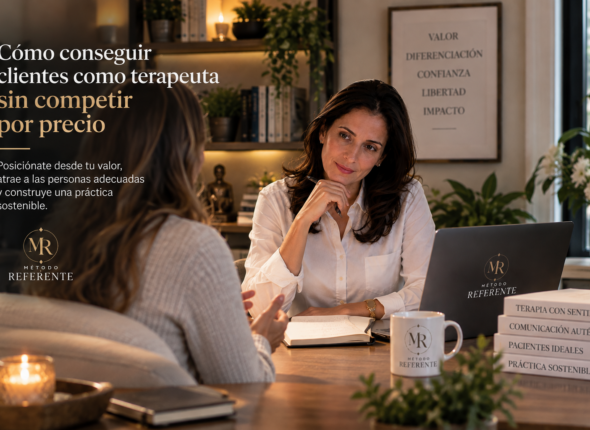 Aprende a conseguir clientes como terapeuta sin competir por precio mediante especialización, autoridad, transparencia y canales sostenibles. Intención principal: cómo conseguir clientes como terapeuta.