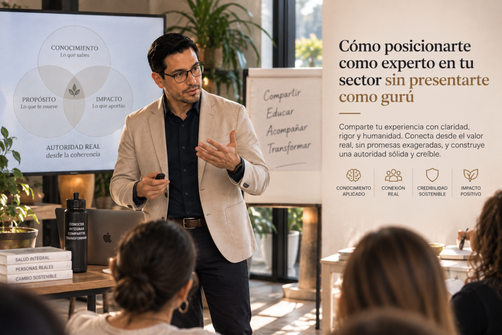 Cómo posicionarte como experto en tu sector sin presentarte como guru